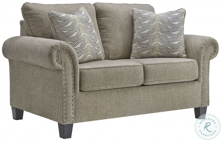 Shewsbury Pewter Loveseat by Ashley