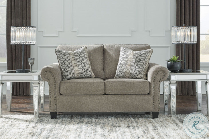 Shewsbury Pewter Loveseat by Ashley