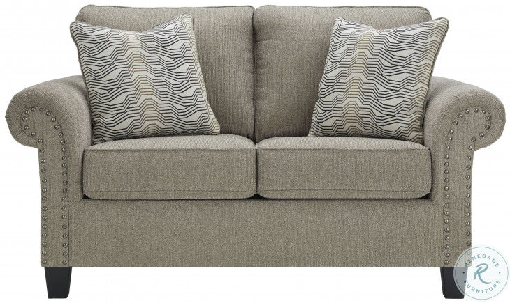 Shewsbury Pewter Loveseat by Ashley