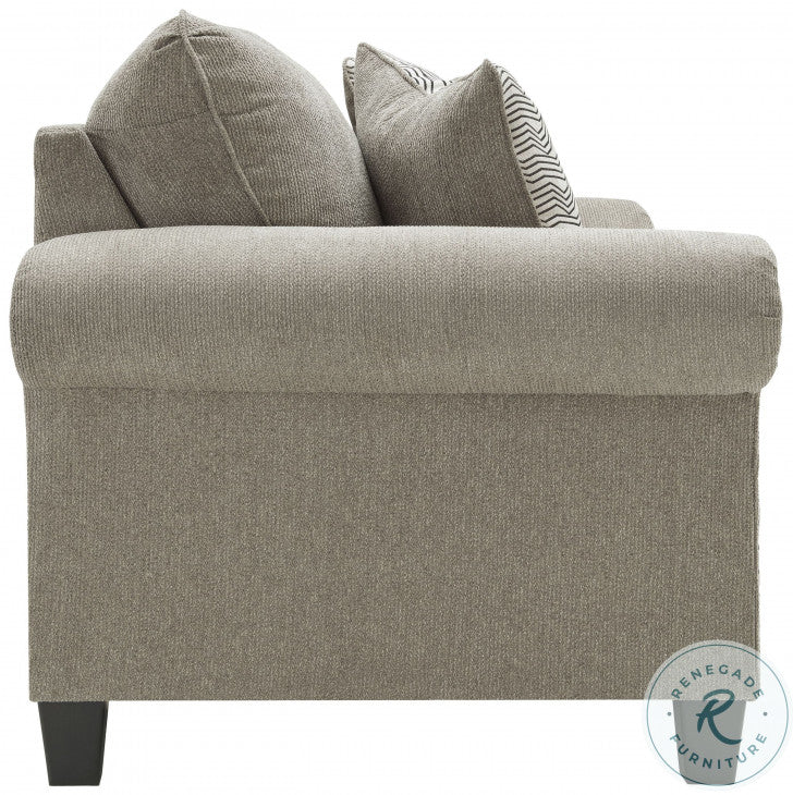 Shewsbury Pewter Loveseat by Ashley
