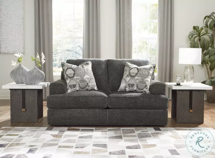 Karinne Smoke Loveseat by Ashley
