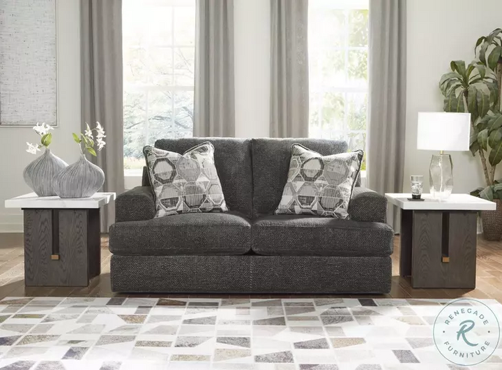 Karinne Smoke Loveseat by Ashley