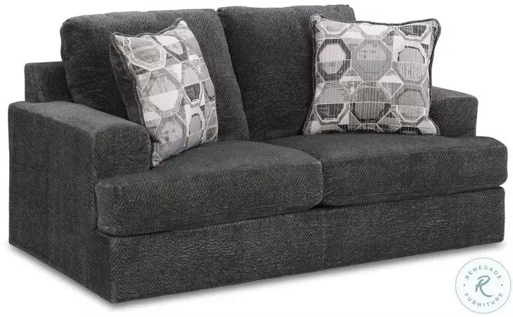Karinne Smoke Loveseat by Ashley