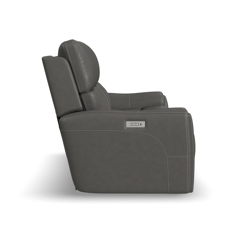 Carter Power Reclining Sofa with Console by Flexsteel