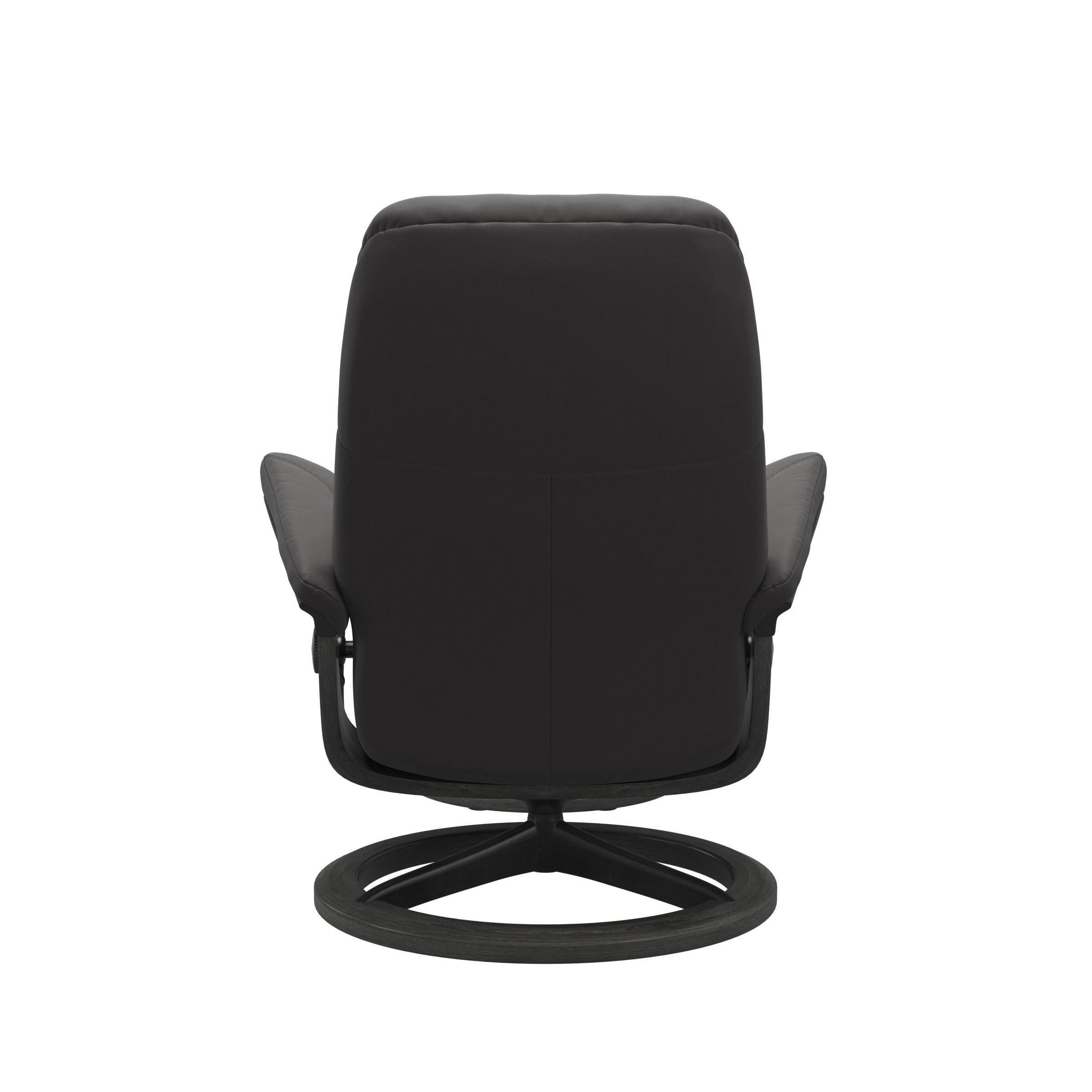 Clearance: Stressless Large Consul Signature Base Recliner with Ottoman in Paloma Rock