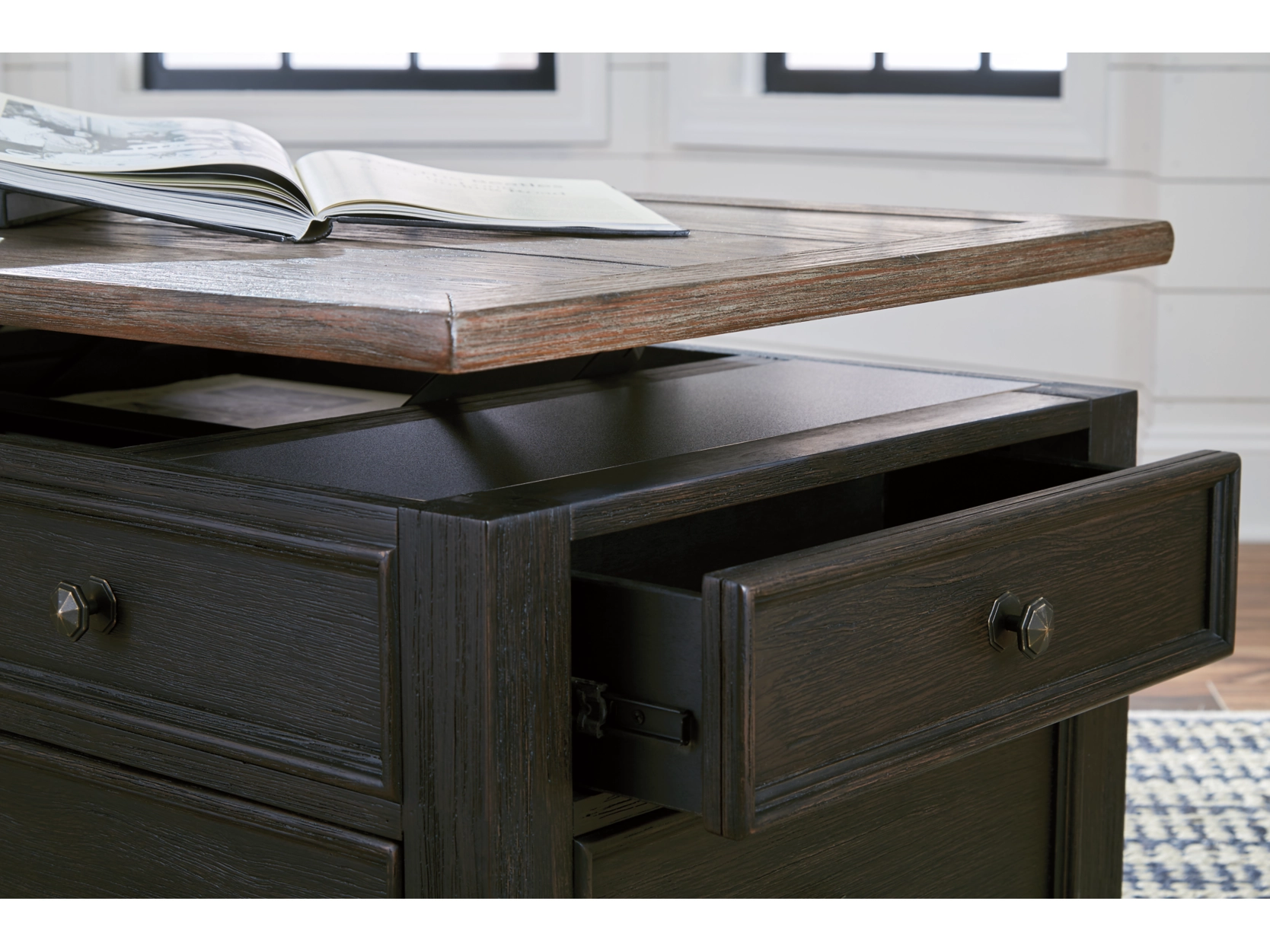 Tyler Creek Coffee Table with Lift Top by Ashley