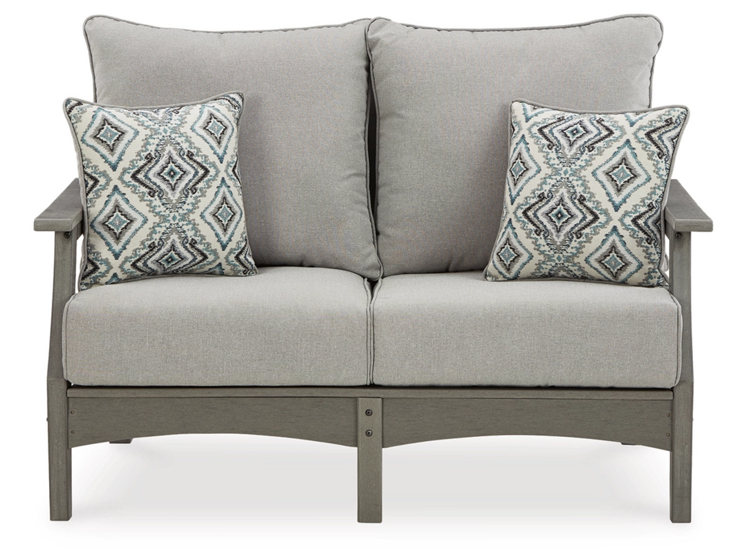 Clearance: Visola Outdoor Loveseat by Ashley