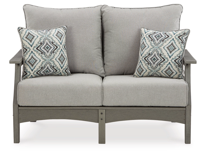 Clearance: Visola Outdoor Loveseat by Ashley