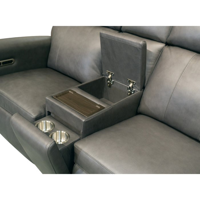 Wyatt Power Reclining Loveseat w/ Console & Power Headrests & Lumbar