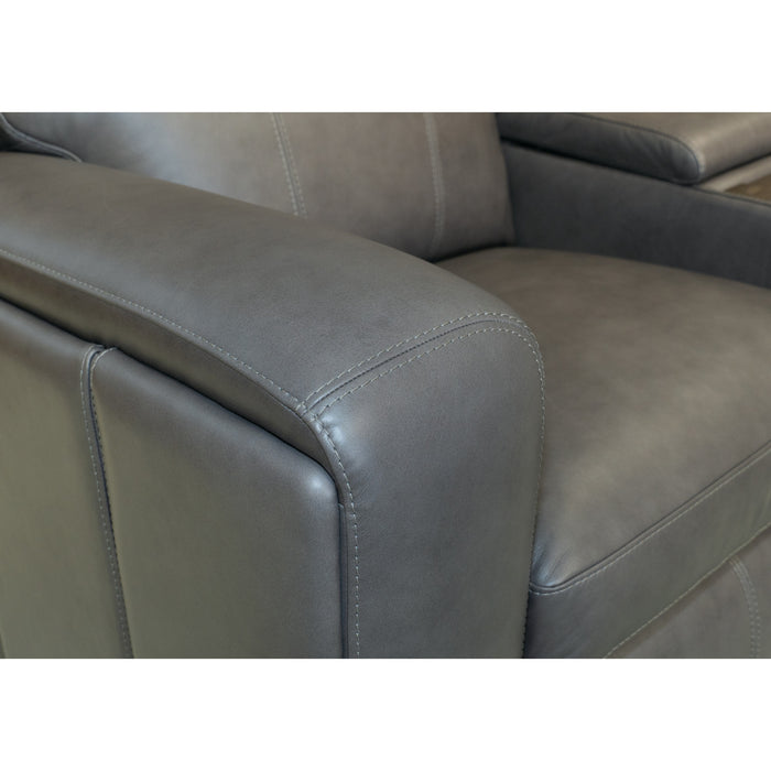 Wyatt Power Reclining Loveseat w/ Console & Power Headrests & Lumbar