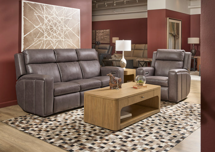 Wyatt Power Reclining Sofa with Power Headrests & Lumbar